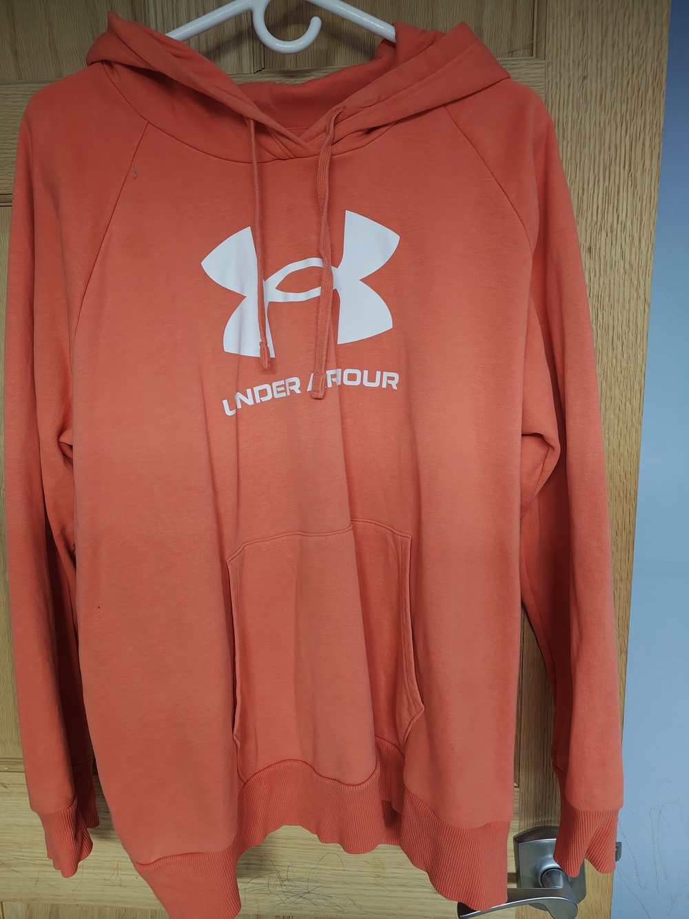 Under Armour Women’s Orange/Coral Hooded Zip-Up Sweater